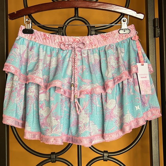 LoveShackFancy Dresses & Skirts - LOVESHACKFANCY X HURLEY Tiered Mini Skirt